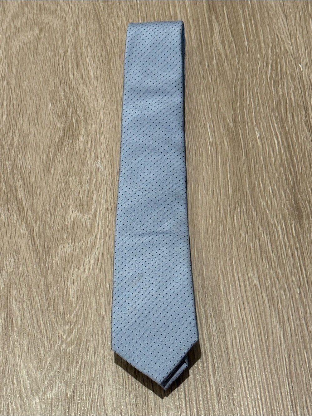 Men's Light Blue Textured Tie - Twillory
